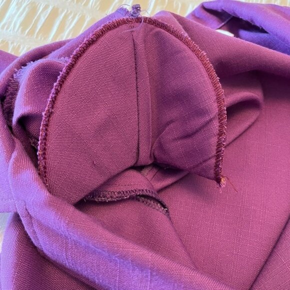 V.I.Petites Vintage Double Breasted Purple Midi Dress Retro 80 S 90 S Canada - Picture 6 of 13